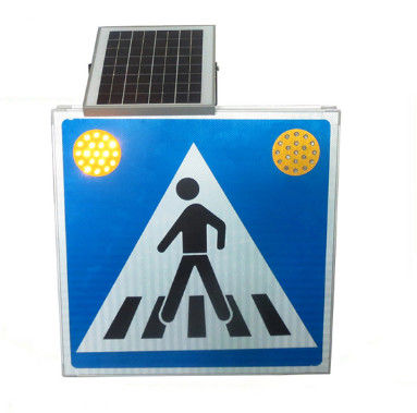 Blaue 5W 18V angetriebene Fußgängerübergang-Solarlichter für Verkehr