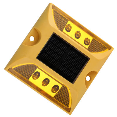 Goldene 105mm wasserdichte angetriebene IP68 Solarkatzenaugen für Fahrstraßen