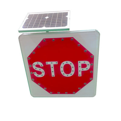 RoHS bestätigte 5mm LED angetriebene SolarVerkehrsschilder zur Sicherheit