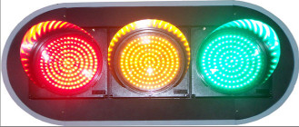 8&quot; rote Signal-Ampel des Gelbgrün-drei imprägniern mit 3 vollen Bällen