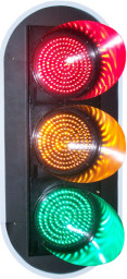Multi Falte versiegelte 12&quot; geführtes Verkehrszeichen-Licht wasserdichte 85 - 265VAC mit vollem Ball
